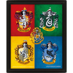 Harry Potter Crests Framed 3D Picture LKT Sport Entertainment>Movies>Harry Potter Posters