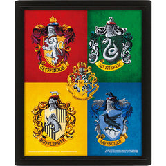 Harry Potter Crests Framed 3D Picture LKT Sport Entertainment>Movies>Harry Potter Posters