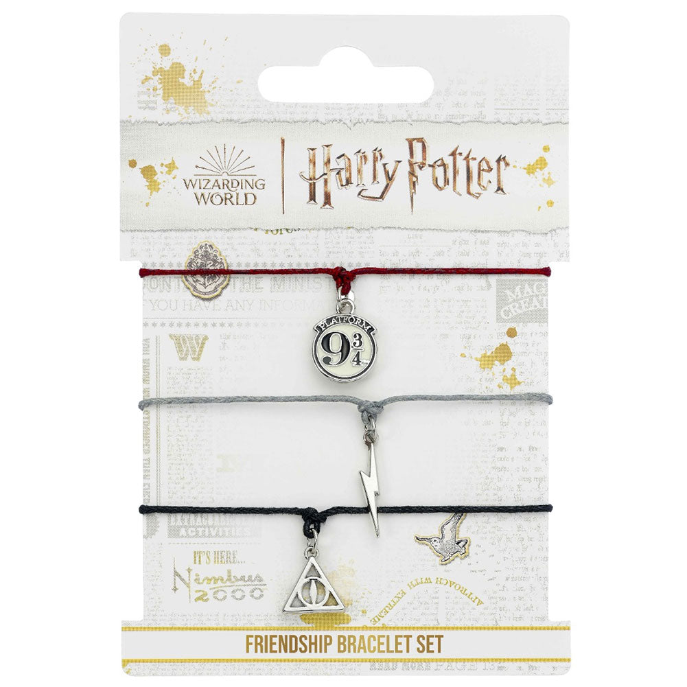 Harry Potter Deathly Hallows Friendship Bracelet Set LKT Sport Entertainment>Movies>Harry Potter