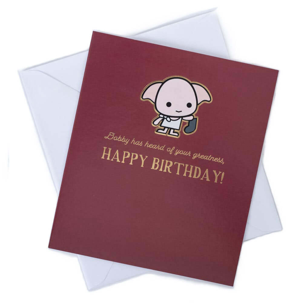 Harry Potter Dobby Birthday Card LKT Sport Entertainment>Movies>Harry Potter Greeting Cards