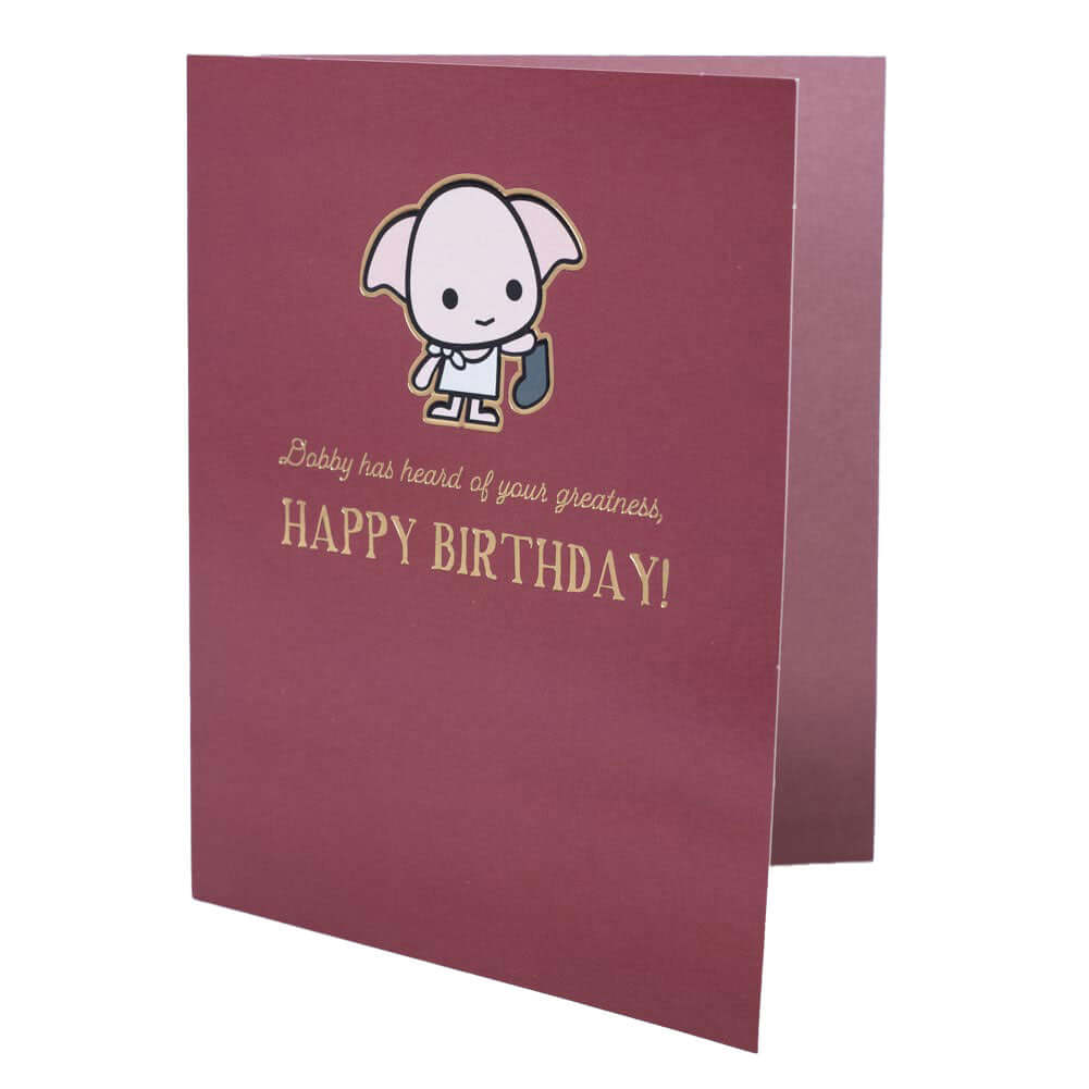 Harry Potter Dobby Birthday Card LKT Sport Entertainment>Movies>Harry Potter Greeting Cards