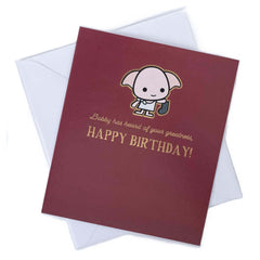 Harry Potter Dobby Birthday Card LKT Sport Entertainment>Movies>Harry Potter Greeting Cards