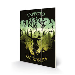 Harry Potter Expecto Patronum Wood Print LKT Sport Entertainment>Movies>Harry Potter Prints
