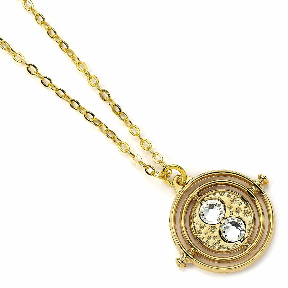 Harry Potter Gold Plated Fixed Time Turner Necklace LKT Sport Entertainment>Movies>Harry Potter