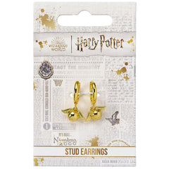 Harry Potter Gold Plated Golden Snitch Hoop Earrings LKT Sport Entertainment>Movies>Harry Potter Earrings