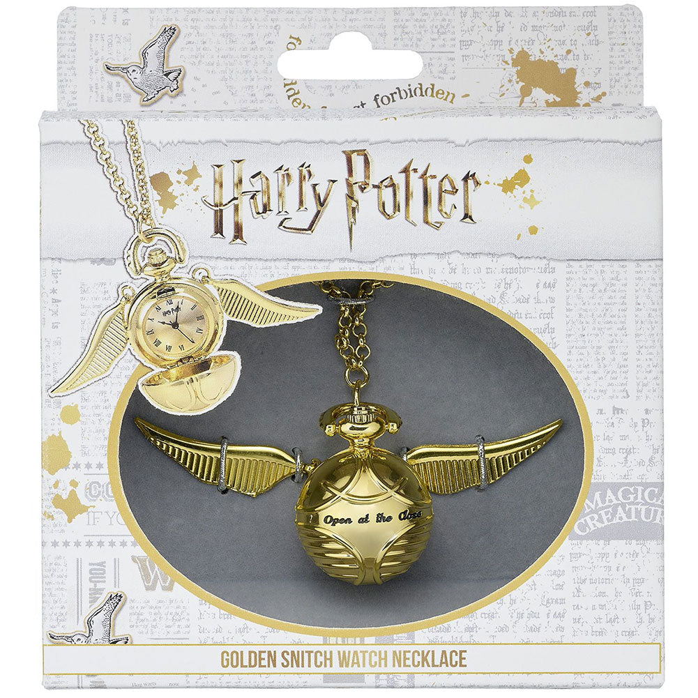 Harry Potter Gold Plated Golden Snitch Watch Necklace LKT Sport Entertainment>Movies>Harry Potter Necklaces
