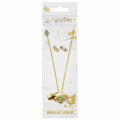 Harry Potter Gold Plated Honeydukes Necklace & Earrings LKT Sport Entertainment>Movies>Harry Potter Jewelry Sets