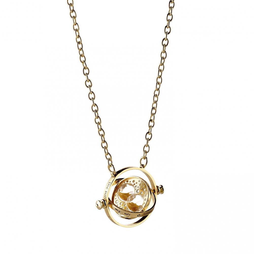 Harry Potter Gold Plated Spinning Time Turner Necklace LKT Sport Entertainment>Movies>Harry Potter Necklaces