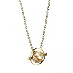 Harry Potter Gold Plated Spinning Time Turner Necklace LKT Sport Entertainment>Movies>Harry Potter Necklaces