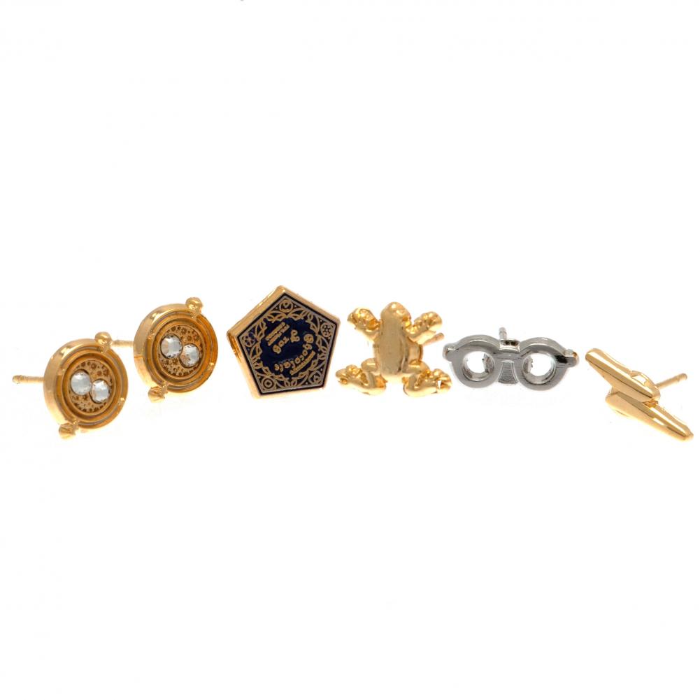 Harry Potter Gold Plated Stud Earring Set LKT Sport Entertainment>Movies>Harry Potter Earrings