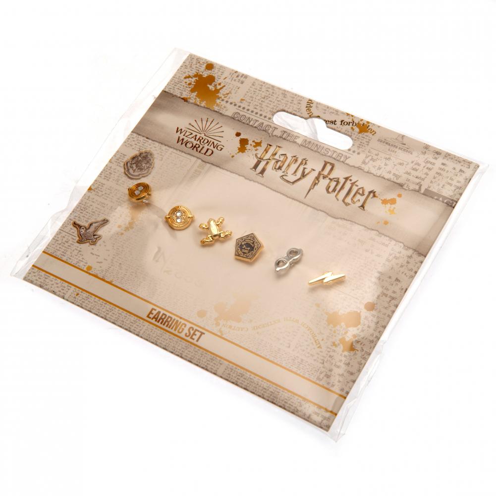 Harry Potter Gold Plated Stud Earring Set LKT Sport Entertainment>Movies>Harry Potter Earrings