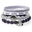 Harry Potter Hair Bands Hogwarts LKT Sport Premium hair accessories set1 x Grey band with a Hogwarts charm1 x Black band with a Sorting Hat charm1 x White band with a Harry Potter text pattern1 x Grey band with a Glasses and Lightning Bolt patternOfficial