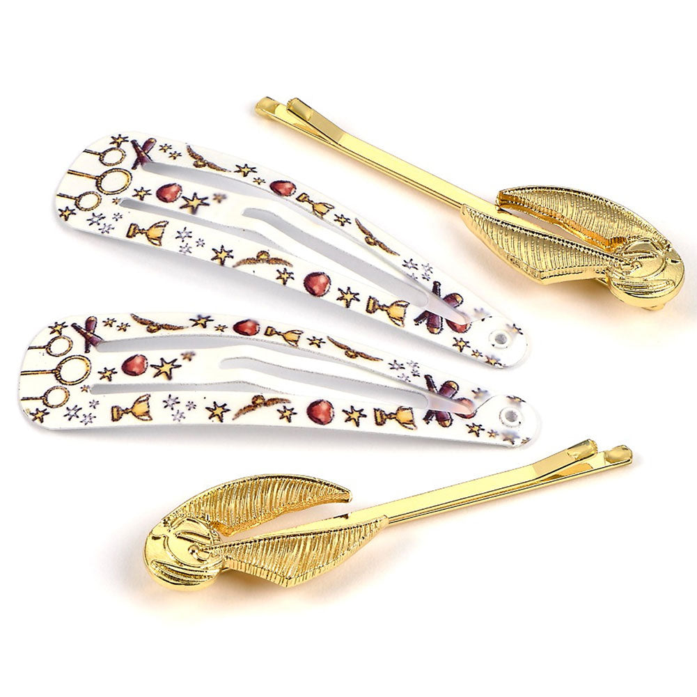 Harry Potter Hair Clips Golden Snitch LKT Sport Entertainment>Movies>Harry Potter Hair Barrettes & Slides