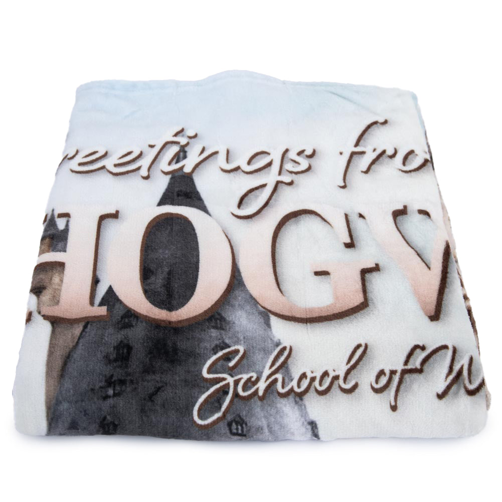 Harry Potter Hogwarts Castle Premium Fleece Blanket LKT Sport Entertainment>Movies>Harry Potter Throw Blankets