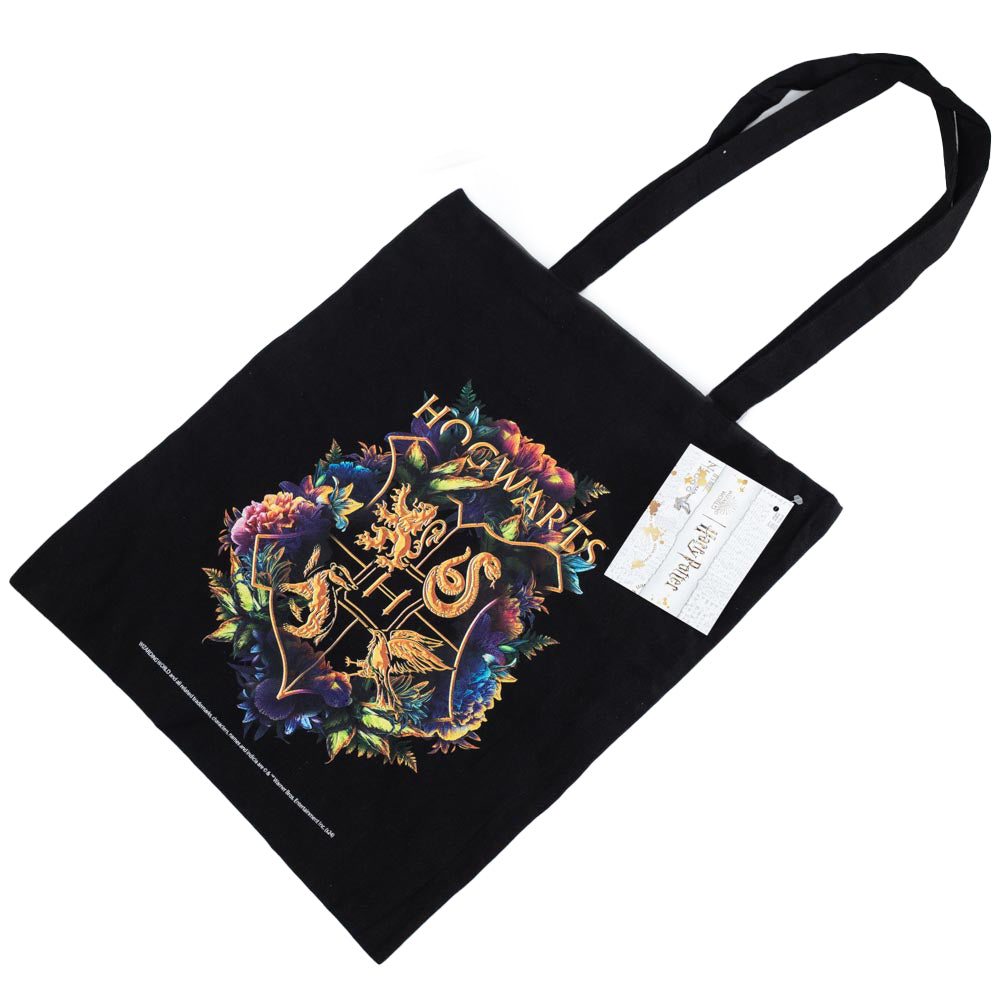Harry Potter Hogwarts Crest Canvas Tote Bag LKT Sport Entertainment>Movies>Harry Potter