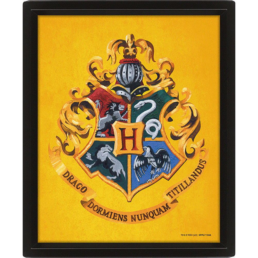 Harry Potter Hufflepuff Framed 3D Picture LKT Sport Entertainment>Movies>Harry Potter Visual Artwork