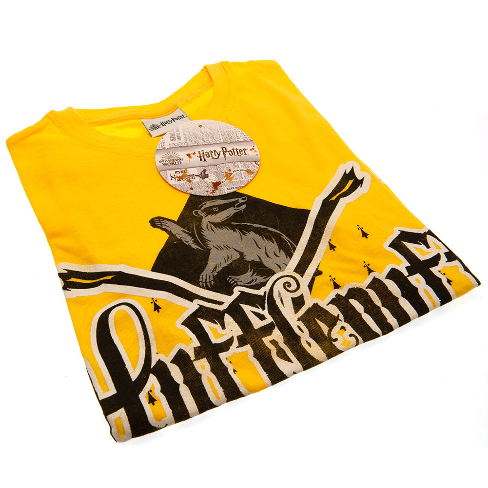 Harry Potter Hufflepuff T Shirt Junior 7-8 Yrs LKT Sport Entertainment>Movies>Harry Potter T-Shirts