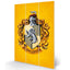 Harry Potter Hufflepuff Wood Print LKT Sport Quality, high resolution artwork printed on a wood base Features the Hufflepuff house crest on a yellow background Ready to hang, panel effect picture Official licensed product Approx 30cm x 20cm (12in x 8in) S