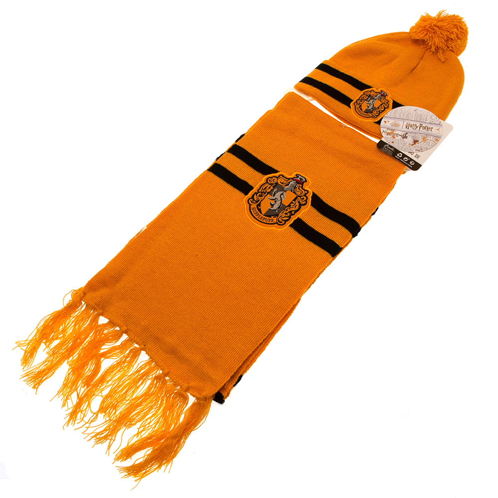 Harry Potter Junior Beanie & Scarf Hufflepuff LKT Sport Entertainment>Movies>Harry Potter Beanies