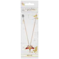 Harry Potter Rose Gold Plated Fawkes Necklace LKT Sport Entertainment>Movies>Harry Potter Necklaces