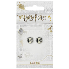 Harry Potter Silver Plated 9 & 3 Quarters Stud Earrings LKT Sport Entertainment>Movies>Harry Potter Earrings