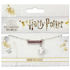 Harry Potter Silver Plated Gryffindor Bar Bracelet LKT Sport Entertainment>Movies>Harry Potter