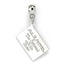 Harry Potter Silver Plated Hogwarts Letter Charm LKT Sport Silver plated slider charm with highly detailed design The Hogwarts acceptance letter, the letter first year students receive upon acceptance into Hogwarts on a charm bail Universal sized charm co