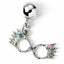 Harry Potter Silver Plated Luna Spectrespecs Charm LKT Sport Silver plated slider charm with highly detailed designLuna Lovegood's Spectrespecs on a charm bailUniversal sized charm compatible with most charm braceletsOfficial licensed productApprox 22mm x