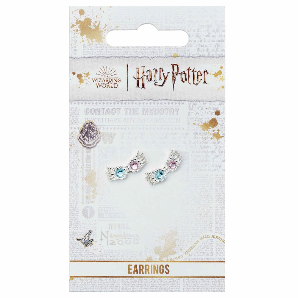 Harry Potter Silver Plated Luna Spectrespecs Stud Earrings LKT Sport Entertainment>Movies>Harry Potter Earrings