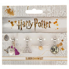 Harry Potter Silver Plated Slider Charm Set LKT Sport Entertainment>Movies>Harry Potter Charms & Pendants