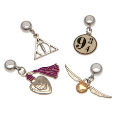 Harry Potter Silver Plated Slider Charm Set LKT Sport Entertainment>Movies>Harry Potter Charms & Pendants