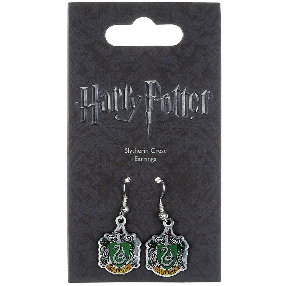Harry Potter Silver Plated Slytherin Hook Earrings LKT Sport Entertainment>Movies>Harry Potter Earrings