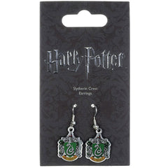Harry Potter Silver Plated Slytherin Hook Earrings LKT Sport Entertainment>Movies>Harry Potter Earrings