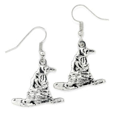 Harry Potter Silver Plated Sorting Hat Hook Earrings LKT Sport Entertainment>Movies>Harry Potter Earrings