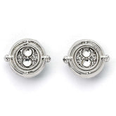 Harry Potter Silver Plated Time Turner Stud Earrings LKT Sport Entertainment>Movies>Harry Potter Earrings