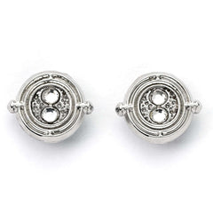 Harry Potter Silver Plated Time Turner Stud Earrings LKT Sport Entertainment>Movies>Harry Potter Earrings