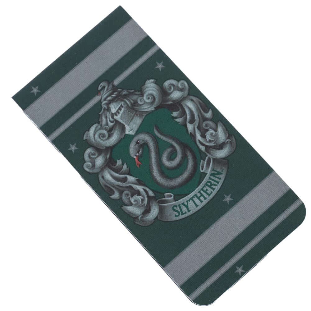 Harry Potter Slytherin Magnetic Bookmark LKT Sport Harry Potter design magnetic bookmarkFeatures the colourful crest of Slytherin on both sides of the magnetOfficial licensed productApprox 9cm x 4.5cm Bookmarks