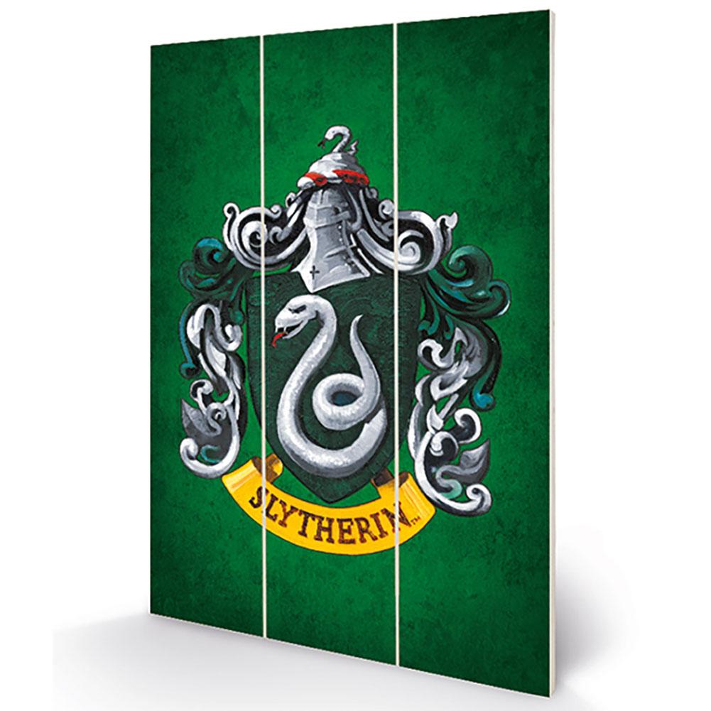 Harry Potter Slytherin Wood Print LKT Sport Entertainment>Movies>Harry Potter Prints