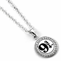 Harry Potter Sterling Silver 9 & 3 Quarters Crystal Necklace LKT Sport Entertainment>Movies>Harry Potter Necklaces