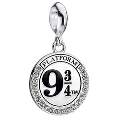 Harry Potter Sterling Silver Crystal Charm 9 & 3 Quarters LKT Sport Entertainment>Movies>Harry Potter Charms & Pendants