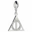 Harry Potter Sterling Silver Deathly Hallows Crystal Charm LKT Sport Sterling silver slider charm with highly detailed designFeaturing the iconic Deathly Hallows symbol embellished with crystalsUniversal sized charm compatible with most charm braceletsOff