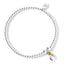 Harry Potter Sterling Silver Golden Snitch Crystal Bracelet LKT Sport Sterling silver ball bead bracelet with a Golden Snitch charm The charm is embellished with crystals Official licensed product Stretch fit bracelet approx. 18cm Charm approx 12mm x 8mm