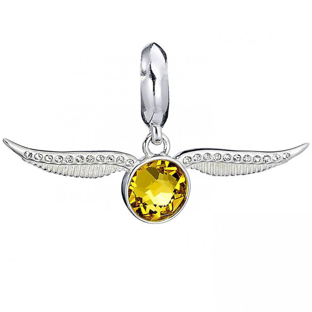 Harry Potter Sterling Silver Golden Snitch Crystal Charm LKT Sport Entertainment>Movies>Harry Potter Charms & Pendants