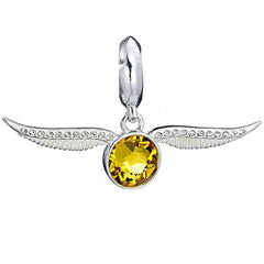 Harry Potter Sterling Silver Golden Snitch Crystal Charm LKT Sport Entertainment>Movies>Harry Potter Charms & Pendants