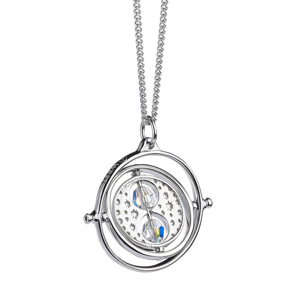 Harry Potter Sterling Silver Time Turner Crystal Necklace LKT Sport Entertainment>Movies>Harry Potter Necklaces