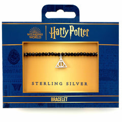 Harry Potter Stone Bracelet With Sterling Silver Deathly Hallows Charm LKT Sport Entertainment>Movies>Harry Potter