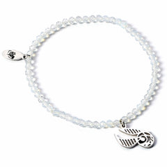 Harry Potter Stone Bracelet With Sterling Silver Golden Snitch Charm LKT Sport Entertainment>Movies>Harry Potter