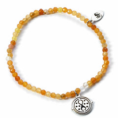 Harry Potter Stone Bracelet With Sterling Silver Time Turner Charm LKT Sport Entertainment>Movies>Harry Potter