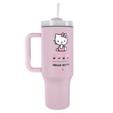 Hello Kitty 40oz Tumbler LKT Sport Pastel pink Hello Kitty 40oz thermal tumbler, ideal for all Hello Kitty fans of all agesKeep your drinks hot or cold for hours with double-walled insulationIncludes a soft grip handle for extra comfortWith a sturdy drink
