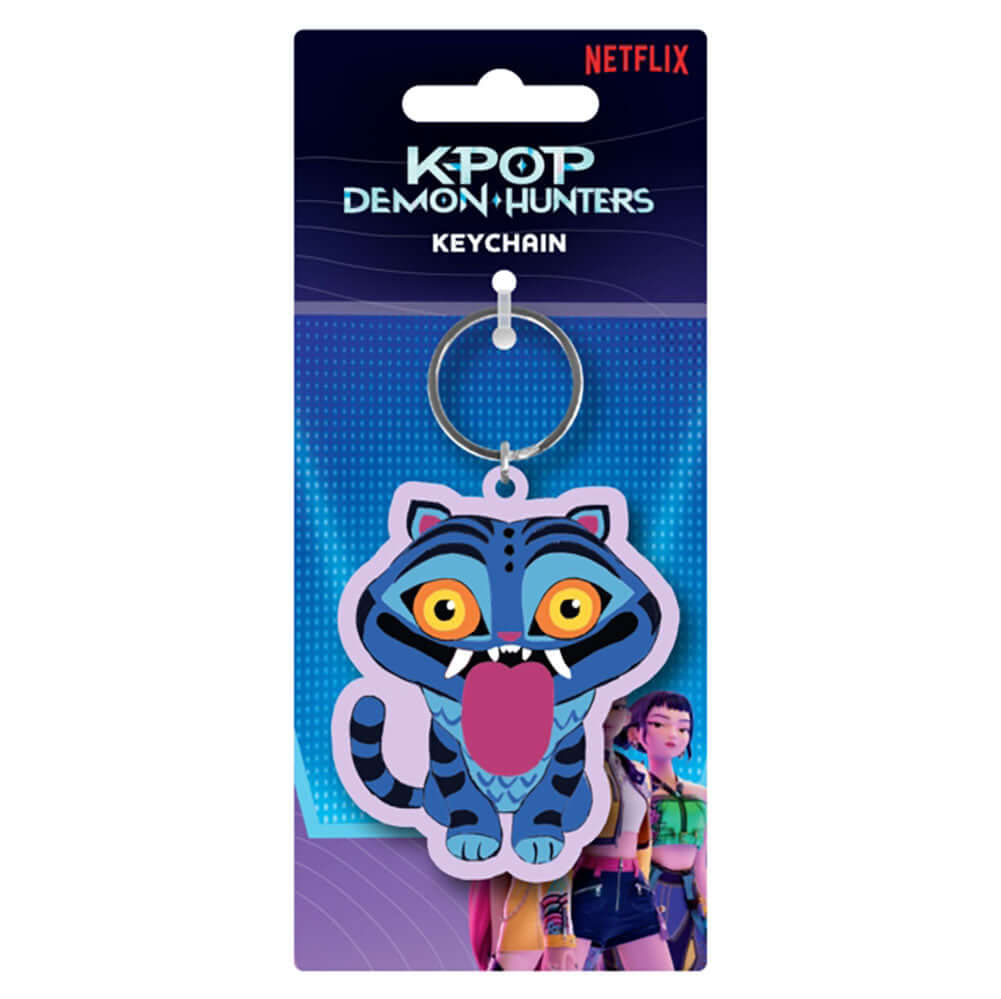 K-POP Demon Hunters Derpy Acrylic Keyring LKT Sport Hard 3mm thick acrylic keyring with chain and split ringBright, colourful and highly detailedIdeal for attaching to keys, bags, belts and other itemsWipe cleanOfficial licensed productApprox 65mm x 45mm